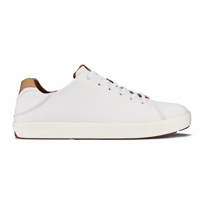 Olukai Men's Lae ahi LI Ili Sneaker - White US410-956